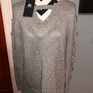 Sweater with Braided Sleeves